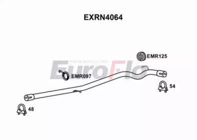 Труба выхлопного газа EuroFlo EXRN4064