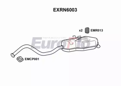 Глушитель выхлопных газов конечный EuroFlo EXRN6003