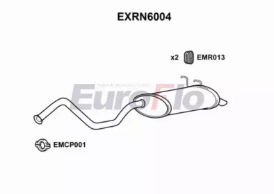 Глушитель выхлопных газов конечный EuroFlo EXRN6004