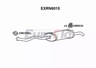 Глушитель выхлопных газов конечный EuroFlo EXRN6015