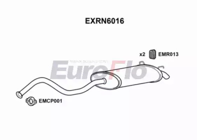 Глушитель выхлопных газов конечный EuroFlo EXRN6016