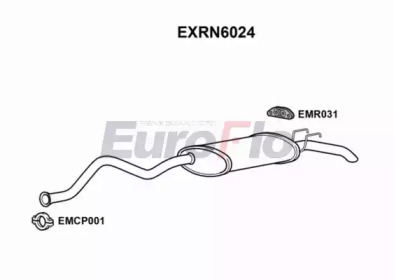 Глушитель выхлопных газов конечный EuroFlo EXRN6024