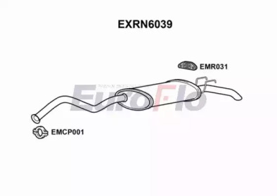 Глушитель выхлопных газов конечный EuroFlo EXRN6039