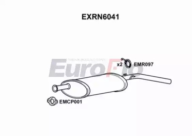 Глушитель выхлопных газов конечный EuroFlo EXRN6041