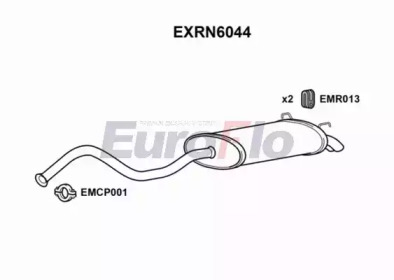 Глушитель выхлопных газов конечный EuroFlo EXRN6044