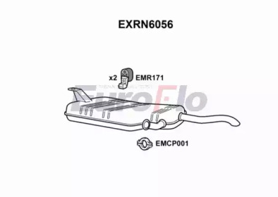 Амортизатор EuroFlo EXRN6056