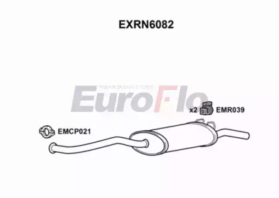 Глушитель выхлопных газов конечный EuroFlo EXRN6082