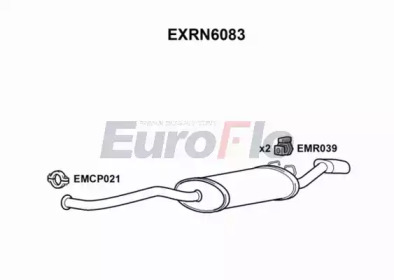 Глушитель выхлопных газов конечный EuroFlo EXRN6083