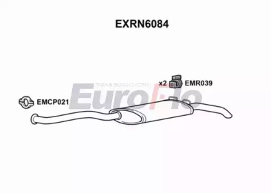 Глушитель выхлопных газов конечный EuroFlo EXRN6084