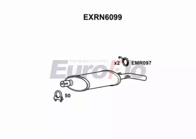 Глушитель выхлопных газов конечный EuroFlo EXRN6099