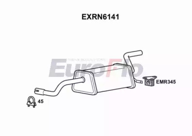 Амортизатор EuroFlo EXRN6141