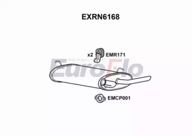 Амортизатор EuroFlo EXRN6168