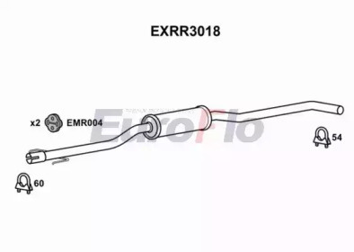 Средний глушитель выхлопных газов EuroFlo EXRR3018