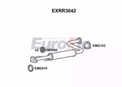 Средний глушитель выхлопных газов EuroFlo EXRR3042