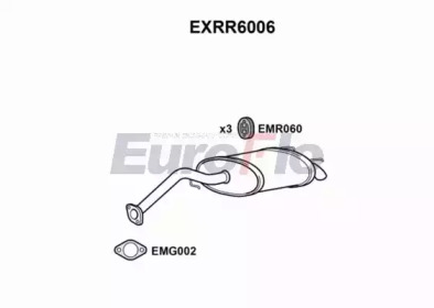 Глушитель выхлопных газов конечный EuroFlo EXRR6006