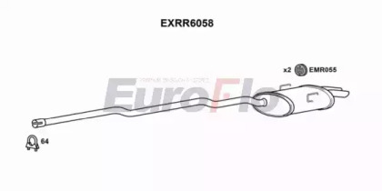 Глушитель выхлопных газов конечный EuroFlo EXRR6058