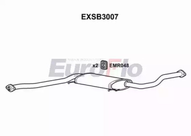 Средний глушитель выхлопных газов EuroFlo EXSB3007