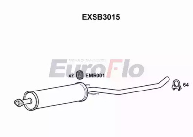 Амортизатор EuroFlo EXSB3015