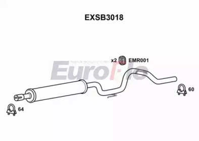 Амортизатор EuroFlo EXSB3018