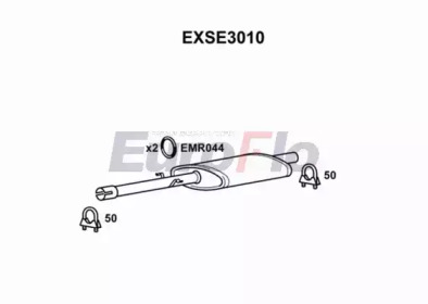 Средний глушитель выхлопных газов EuroFlo EXSE3010