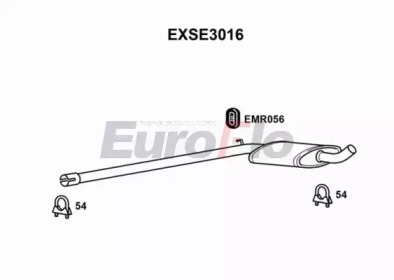 Средний глушитель выхлопных газов EuroFlo EXSE3016