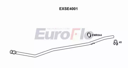 Труба выхлопного газа EuroFlo EXSE4001