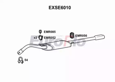 Глушитель выхлопных газов конечный EuroFlo EXSE6010