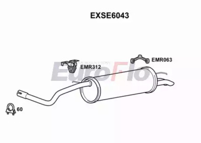 Амортизатор EuroFlo EXSE6043