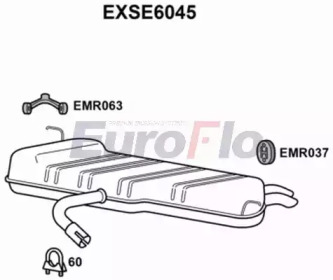 Амортизатор EuroFlo EXSE6045