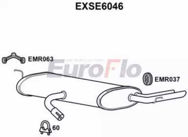 Амортизатор EuroFlo EXSE6046