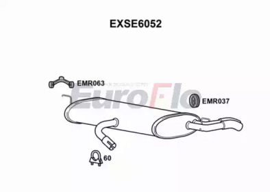 Амортизатор EuroFlo EXSE6052