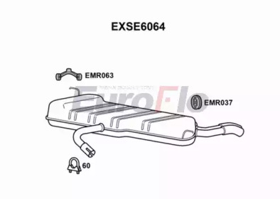 Амортизатор EuroFlo EXSE6064