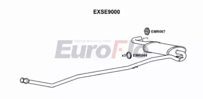 Средний / конечный глушитель ОГ EuroFlo EXSE9000