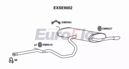 Амортизатор EuroFlo EXSE9002