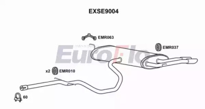 Амортизатор EuroFlo EXSE9004