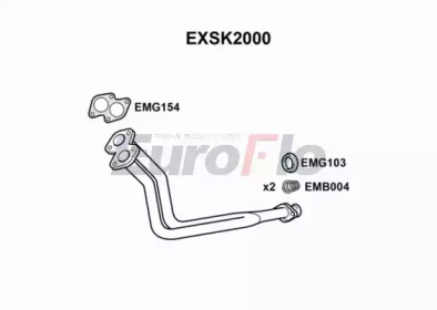 Труба выхлопного газа EuroFlo EXSK2000