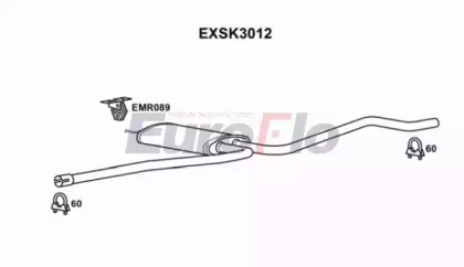 Амортизатор EuroFlo EXSK3012