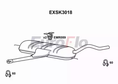 Амортизатор EuroFlo EXSK3018