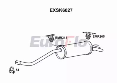 Амортизатор EuroFlo EXSK6027