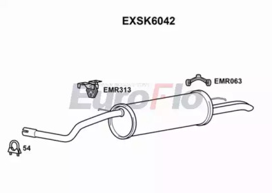 Амортизатор EuroFlo EXSK6042