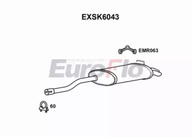 Амортизатор EuroFlo EXSK6043