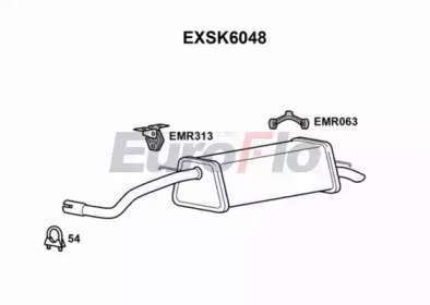 Амортизатор EuroFlo EXSK6048