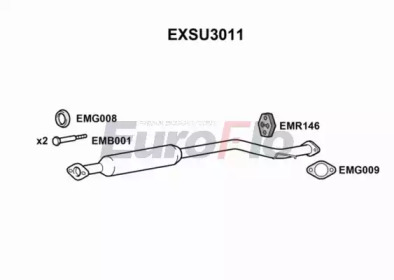 Амортизатор EuroFlo EXSU3011