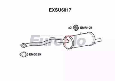 Амортизатор EuroFlo EXSU6017