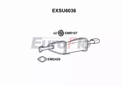 Амортизатор EuroFlo EXSU6036