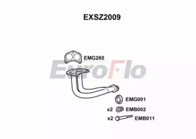 Труба выхлопного газа EuroFlo EXSZ2009