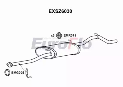 Амортизатор EuroFlo EXSZ6030