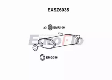 Амортизатор EuroFlo EXSZ6035