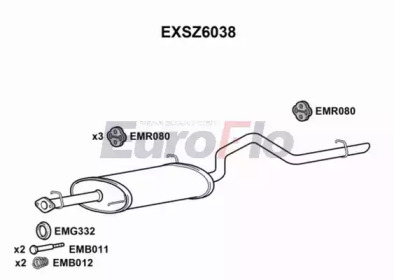 Амортизатор EuroFlo EXSZ6038