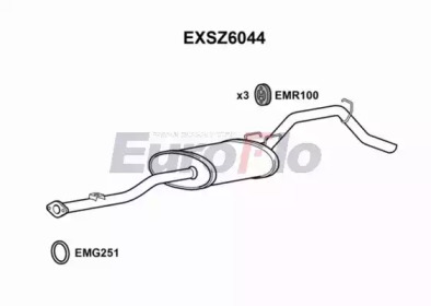 Амортизатор EuroFlo EXSZ6044